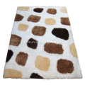 Tapis Shaggy Élastique et Soie avec Design